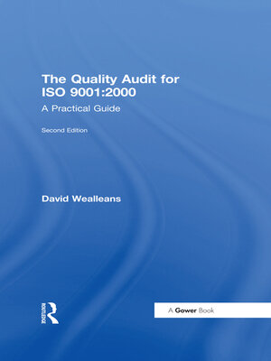 cover image of The Quality Audit for ISO 9001